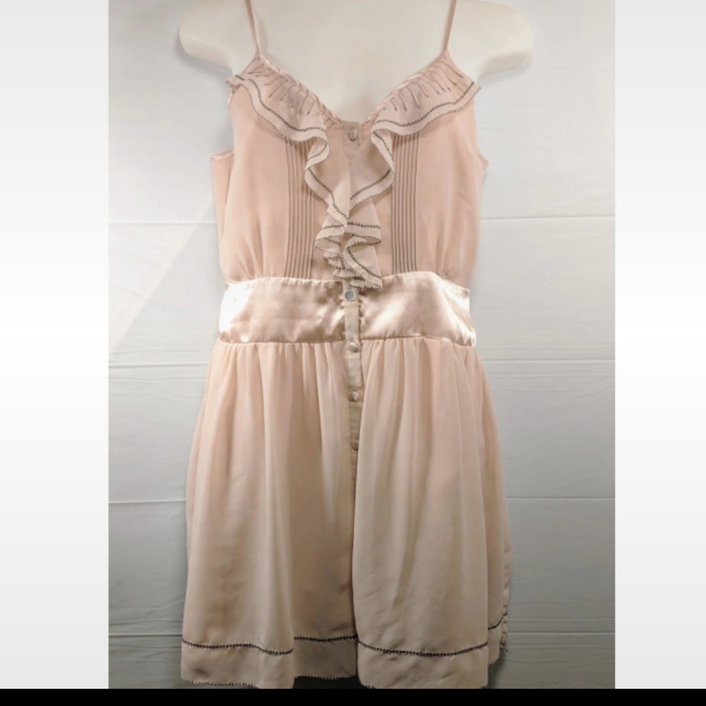 Forever 21 Pink Mini Dress Tunic with Ruffles